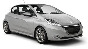 EUROPCAR  Rental - Option Guaranteed model: Peugeot 208